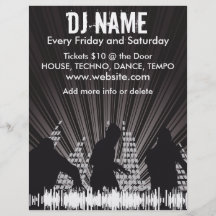 DJ Shadows 2 Music Flyer