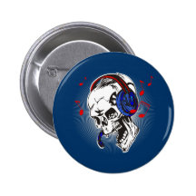 DJ Skull Pin