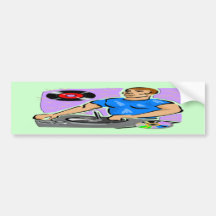 DJ Turntable Dreams Bumper Stickers