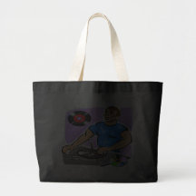 DJ Turntable Dreams Tote Bags