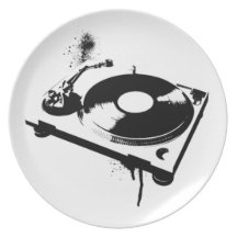 DJ Turntable Party Plate