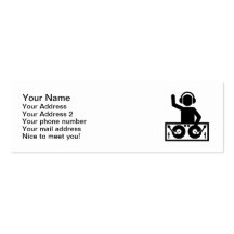 DJ Turntables Business Card Template