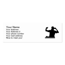 DJ Turntables club music Business Card