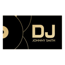DJ Vinyl Record Music Business Card