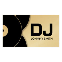DJ Vinyl Record Music Business Card