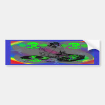 DJ Vinyl Spinner Bumper Sticker