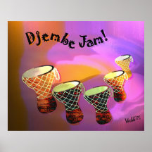 Djembe Jam Print
