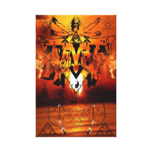 DMT SPIRITUAL GRAFFITI CANVAS-ILLUMINATION CANVAS PRINTS