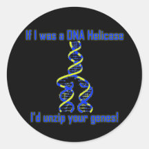 DNA Helicase Unzips Genes! Sticker
