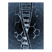 DNA strand Postcard