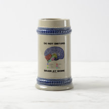 Do Not Disturb Brain At Work (Anatomical Humor) Mug