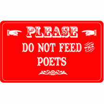 Do Not Feed The Poets Photo Sculpture