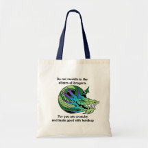 Do Not Meddle in the Affairs of Dragons Canvas Bag