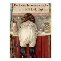Do These Bloomers Make My Butt Look Big? Postcard