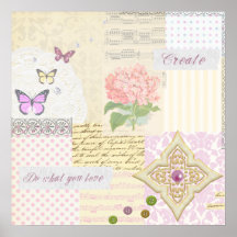 Do what you love - Create - Girls poster