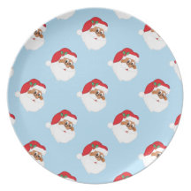 Do You Believe in Black Santa Claus? Plates