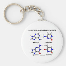 Do You Have All Your Bases Covered? (DNA Bases) Key Chains