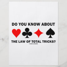Do You Know About The Law Of Total Tricks? Personalized Flyer