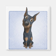 Doberman Pinscher (Black and Tan) Magnets