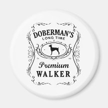 Doberman Pinscher Refrigerator Magnets