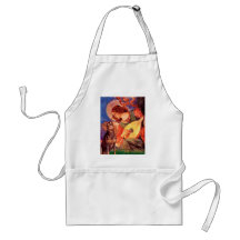 Doberman (red) - Mandolin Angel Apron