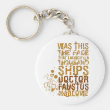 Doctor Faustus Quote Keychain
