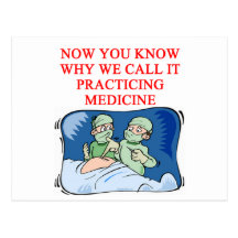 DOCTOR joke Postcards
