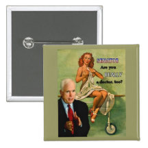 Doctor McCain Pinup Button