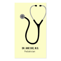 Doctor of Medicine MD Stethoscope Business Cards
