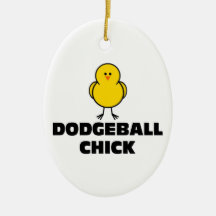 Dodgeball Chick Ornament