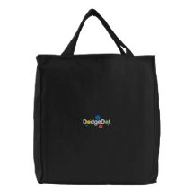 DodgeDot™ Embroidered Tote Bag