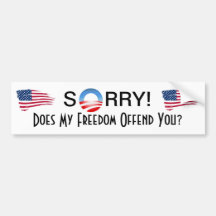 Does Freedom Offend Bumper Stickers