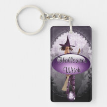 Does my bum looks big on this broom  Key Chain Rectangular Acrylic Keychains