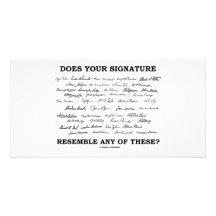 Does Your Signature Resemble Any Of These? Customised Photo Card