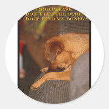 dog and bone stickers
