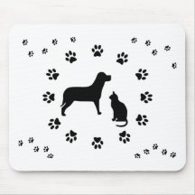 Dog and Cat Mousepad