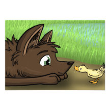 "Dog and Duck" Invitation