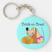 Dog Art Trick-or-Treat Key Chains