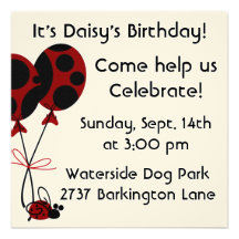 Dog Birthday Invites
