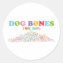 Dog Bones for Dog Stickers