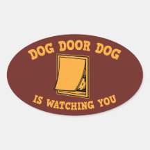 Dog Door Dog Sticker