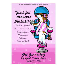 Dog Grooming promotional template Custom Announcement
