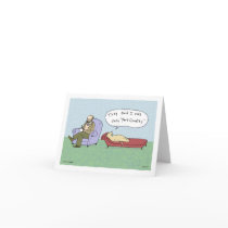 Dog in Therapy Cartoon Cards