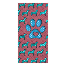 Dog Lovers Cute Polka Dots Photo Cards