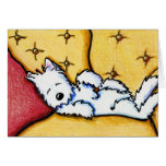Dog Napped Westie Note Card