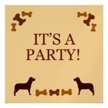 Dog Party Invitation