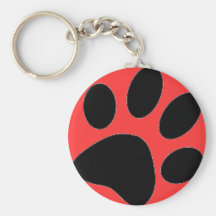 dog paw keychain