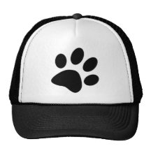 dog paw trucker hat