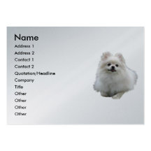 Dog Profile Platinum Chubby Card Business Card