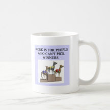 dog racing proverb coffee mug